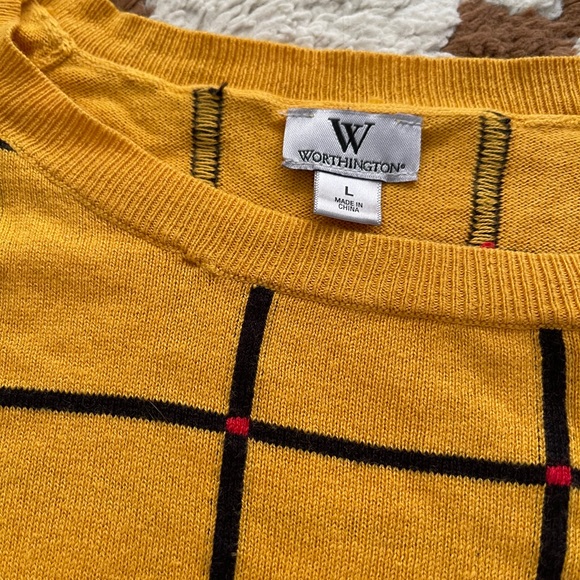 Worthington Large Yellow Sweater - Picture 6 of 8